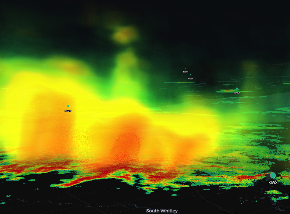 3D Storm View on Map