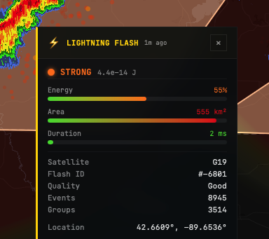 Lightning Flash Data
